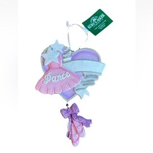 Pink and Purple Dance Ornament Customizable